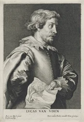 Lucas van Uden, 1630-1640 grabado por Lucus Vorsterman (1595-1675)