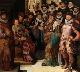 El Juicio de Cambises (óleo sobre tabla)