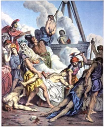 Martirio de los Macabeos, mediados del siglo XIX (ilustración)