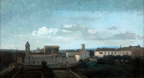La iglesia de La Trinité des Monts, Roma, siglo XIX