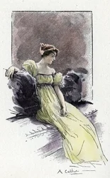 Retrato de Josefina de Beauharnais (1763-1814) en el momento de su encuentro con Napoleón Bonaparte (1769-1821) hacia 1795 (Retrato de Josefina de Beauharnais justo antes de su matrimonio con Napoleón Bonaparte