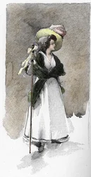 Retrato de la cantante italiana Giuseppina Grassini (1773-1850)