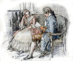 Werther leyendo a Charlotte