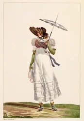 Vestido de verano para damas, 1779