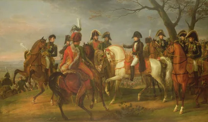 Napoleón dando órdenes antes de la Batalla de Austerlitz, 2 de diciembre de 1805