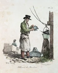 El farolero, grabado por François Seraphin Delpech (1778-1825)