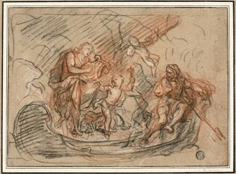 Orfeo en el río Estigia