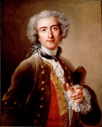 Retrato de Philippe Coypel, hermano del artista. Pintura de Charles Antoine Coypel (1696-1752) 1732. París, museo del Louvre