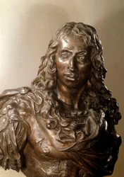 Busto en bronce de Luis II de Borbón, Príncipe de Condé conocido como el Gran Condé (1621-1686). Escultura de Antoine Coysevox (1640-1720) Siglo XVII