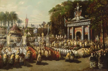 Procesión del Santísimo Sacramento, 1855