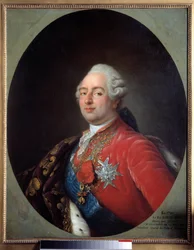 Retrato de Luis XVI (1754-1793), Rey de Francia. Pintura del taller de Antoine François Callet (1741-1823). 1786. París, Museo Carnavalet