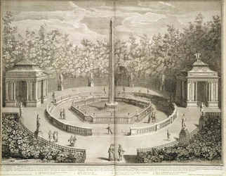 Fuente de los Domos, Versalles, c.1715 (aguafuerte)