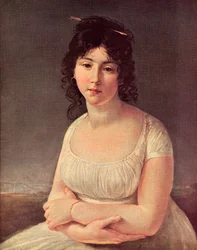 Madame Poussielgue a los 23 años en 1797 (huella)