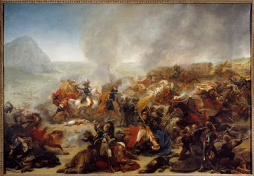 Campaña (Expedición) de Egipto (1798-1801): “La Batalla de Nazaret el 08/04/1799” Esta batalla vio la victoria del General Jean Andoche Junot (Jean-Andoche) (1771-1813). Pintura de Antoine Jean Gros (1771-1835) 1801 Nantes, Museo de B