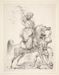 Jefe de los mamelucos a caballo