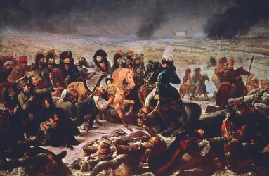 Napoleón en el campo de la batalla de Eylau, 9 de febrero de 1807, 1808