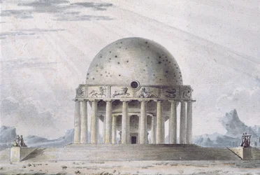 Diseño para una Casa para un Cosmopolita, 1783 (detalle)
