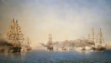 La llegada del Príncipe Presidente (Napoleón III) al puerto de Tolón, el 27 de septiembre de 1852