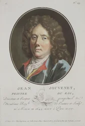Jean Jouvenet, de Portraits des Grands Hommes, femmes illustres, et sujets memorables de France, grabado y publicado en colores por Pierre Blin, 1786-1792, París