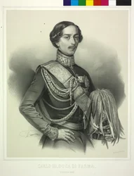 Duque de Parma Carlos III (litografía)