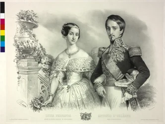 La Infanta de España con su marido Antoine d