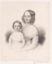 Retrato de Catharina Petronella Maria Cochius con su hija