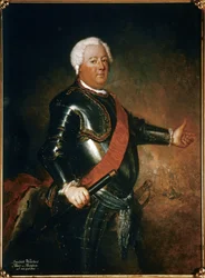 FRIEDRICH WILHELM I: Rey de Prusia (1688-1740), después de 1733 (óleo sobre lienzo)
