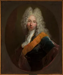 Friedrich Wilhelm Kettler (1692-1711) (Retrato de un hombre con peluca y la Orden del Águila Negra)