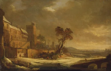 El mes de enero, efecto de nieve, 1699