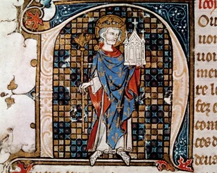 Retrato de cuerpo entero de San Luis (o Luis IX)