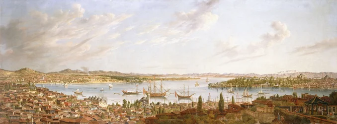 Vista de Constantinopla sobre el Bósforo, 1770