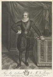 Retrato de medio cuerpo de Enrique IV