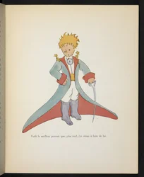 He aquí el mejor retrato que logré hacerle más tarde, ilustración de "Le Petit Prince", de Antoine de Saint-Exupéry