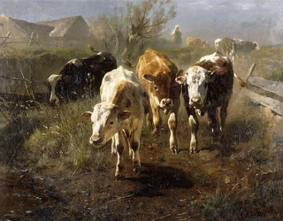 Camino al abrevadero, 1888