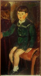 Hijo Peter (sentado)