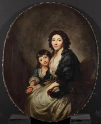Elisabeth Sophia Augusta Graff, de soltera Sulzer (1753-1812) y su hija Caroline Susanne (1781-1828)