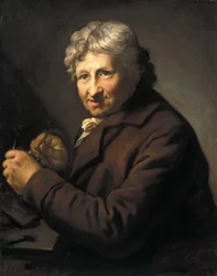 Alemán: Daniel Nikolaus Chodowiecki (1726-1801). Um 1800/ 1801 Retrato de Daniel Nikolaus Chodowiecki