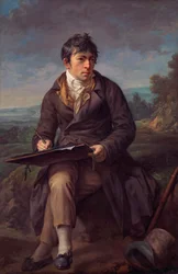 Retrato del paisajista Carl Anton Graff