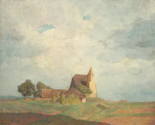 Iglesia en Holzern cerca de Sausenstein