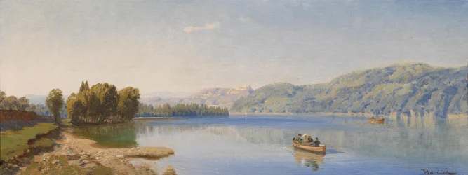 Anton Hlavacek Caldonazzosee bei Trient
