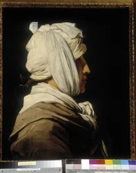 Retrato del pintor Anicet Charles Gabriel Lemonnier, cabeza vendada