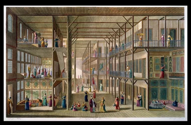 Interior del Harén del Gran Señor de Constantinopla, grabado por Francois Denis Nee (1732-1817) 1811