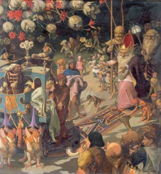 Visita de la princesa luz de la luna al rey enano