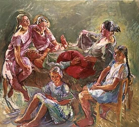 La familia del artista