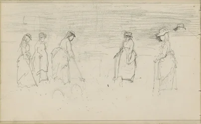 Mujeres jugando al croquet