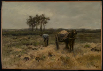 Cavando arena, o El carro de arena, c.1875