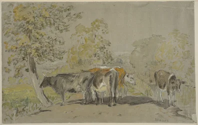 Paisaje con ganado