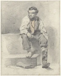 Trabajador sentado