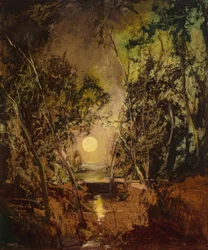 Anton Müller-Wischin Salida de la luna