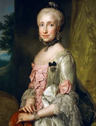 Retrato de María Luisa de Borbón en ocasión de su compromiso matrimonial